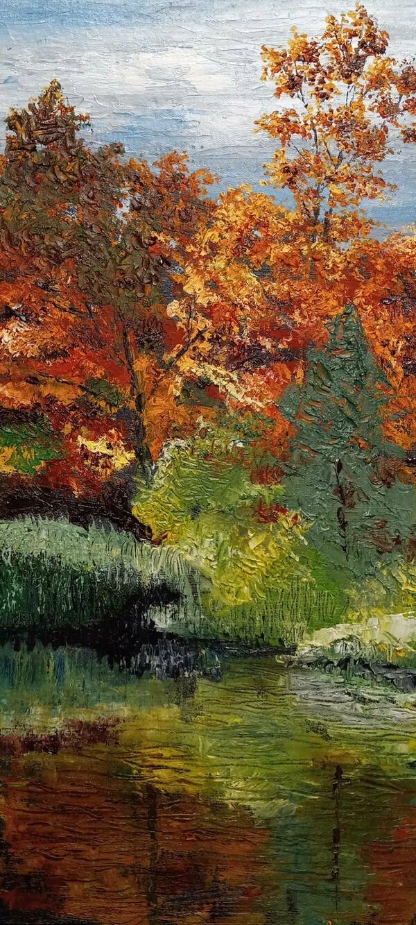 Early Fall Painting by Thomas Fehlner